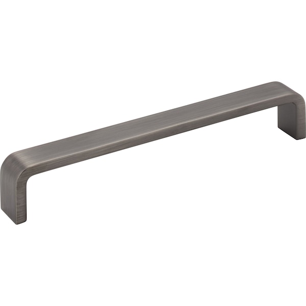 Elements 160 mm Center-to-Center Brushed Pewter Square Asher Cabinet Pull 193-160BNBDL - main